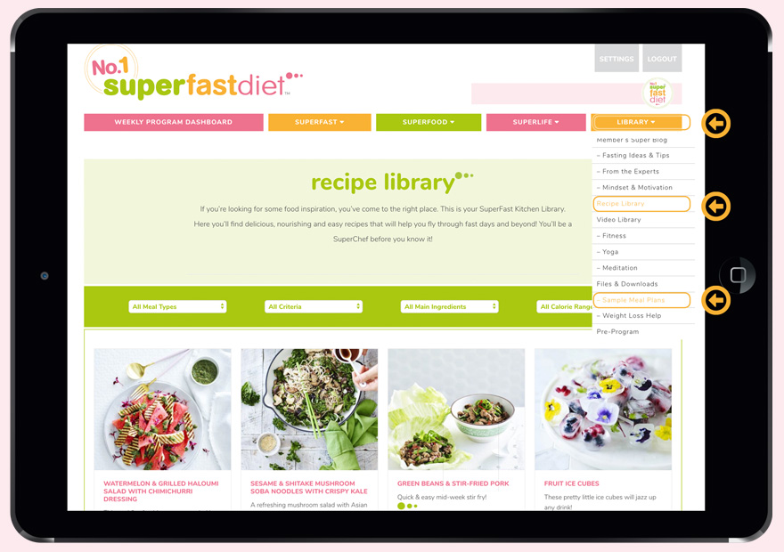 recipe-library-ipad
