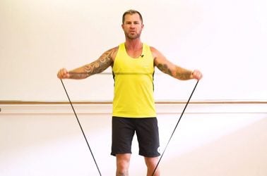 Standing Band Side Raise
