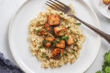 Miso Baked Tofu and Rice