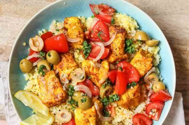 Moroccan Cod & Bulgar Salad