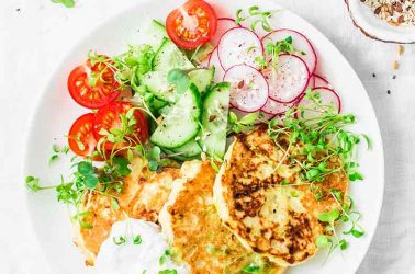 Zucchini Fritters with Egg