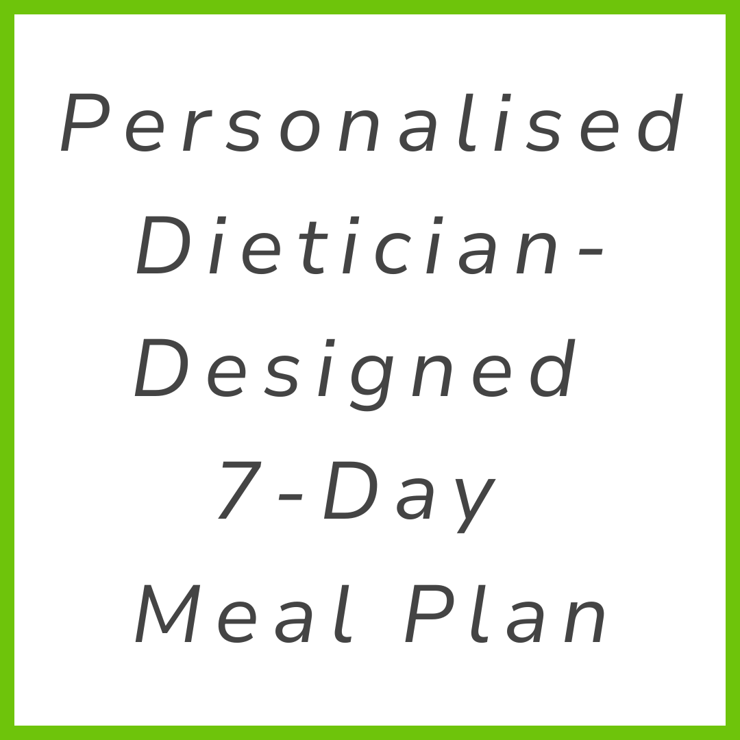 Personalised Dietician-Designed Meal Plan